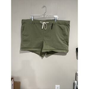 Torrid Weekend Shorts Women’s Olive Green Pull On Stretch Twill Comfy Sz 3X
